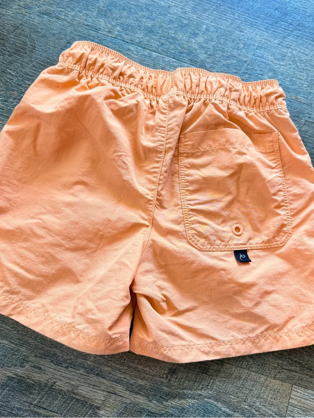 art class Peach Swim Trunks with Drawstring and Wave Patch boys size 6/7